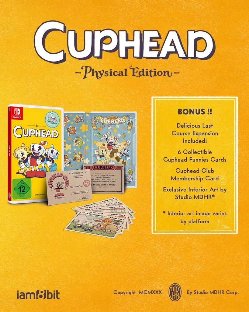 PM STUDIOS Spielesoftware "Cuphead", gelb (weiß, neutral), Nintendo Switch, Spielesoftware, Spielesoftware
