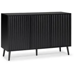 SIDEBOARD Lluvia 3 Türen, Schwarz