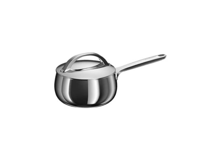 BergHOFF Home Kochtopf klein (16cm) – Stielkasserolle - Edelstahl Topf mit Deckel - Kochtopf für alle Herdarten - Kasserolle – spülmaschinengeeignet & Ofenfest