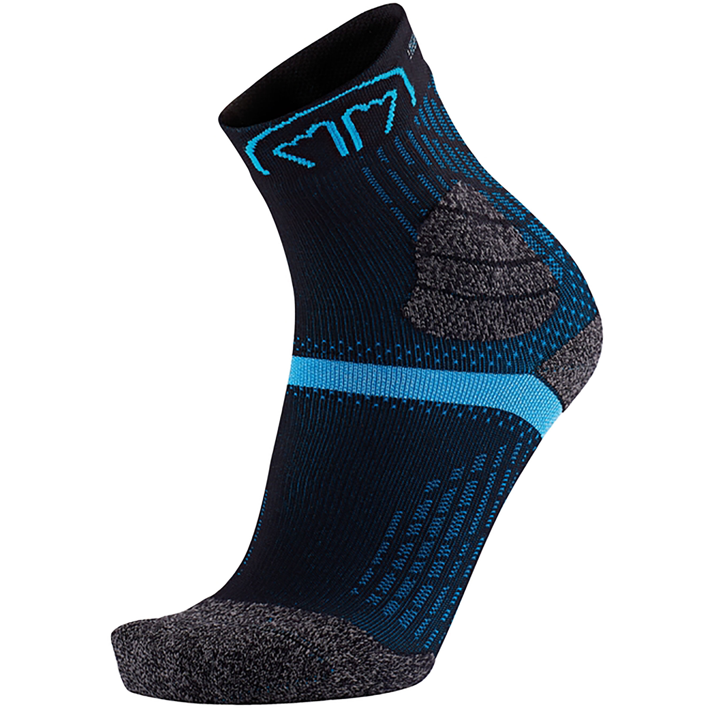 Sidas Trail Double Laufsocken schwarz Größe 39 Trailrunning Widerstandsfähig