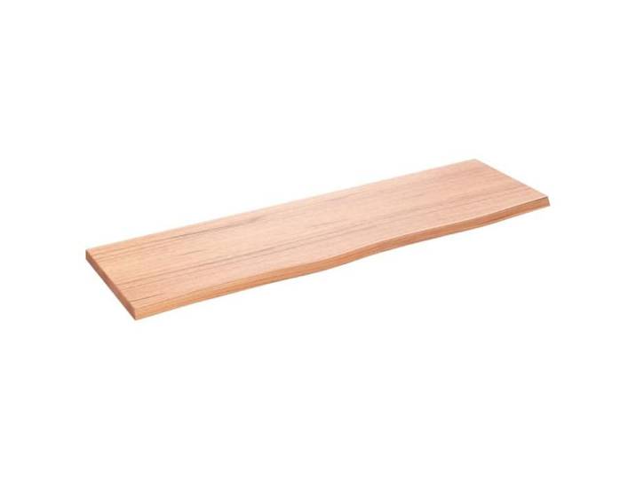 Étagère murale marron clair 100x30x2cm bois chêne massif traité 363680