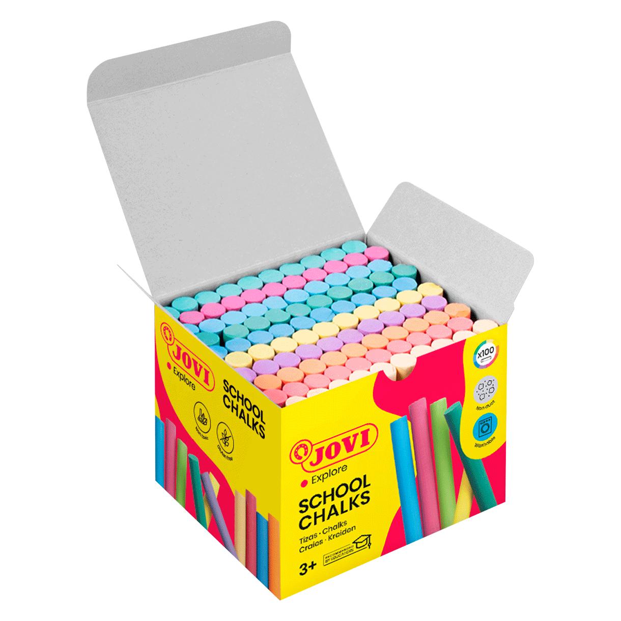 Jovi School Chalks Kreide farbsortiert 100 St. (100x) (1120)