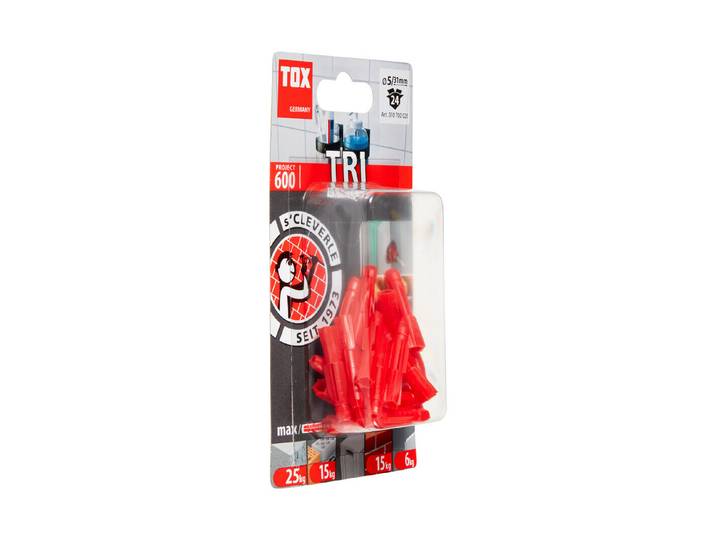 Tox Allzweckdübel TRI ⌀ 5 mm 24 Stück
