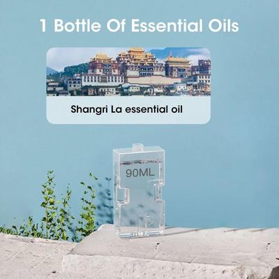 Uplift Essentials Automatic Sensor Aromatherapy Machine Wall Mounted Fragrance Diffuser With USB Rechargeable Design And Clock Function 90ml Shangri la Oil