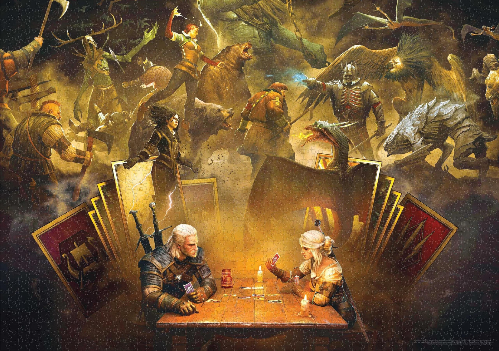 Good Loot Gaming Puzzle The Witcher 3: Gwent spelen - 1000 stukjes