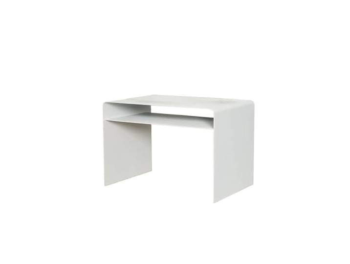 Home Deluxe - Beistelltisch ZIMA - Weiß - Made in Germany, 4 Aufstellmöglichkeiten - 360° Drehbar Couchtisch, Sofatisch