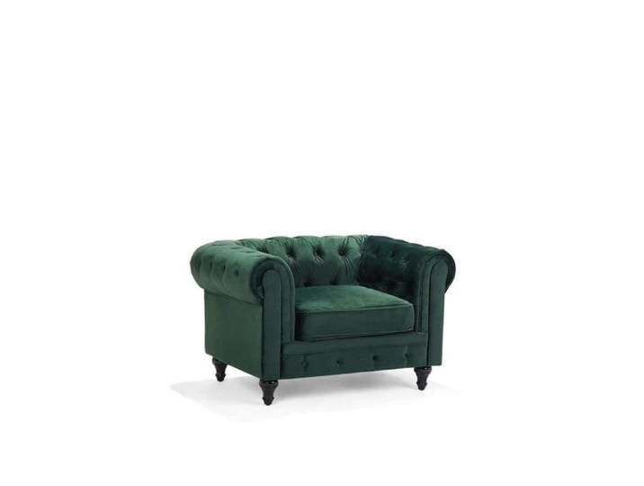 Beliani - Fauteuil en velours vert CHESTERFIELD