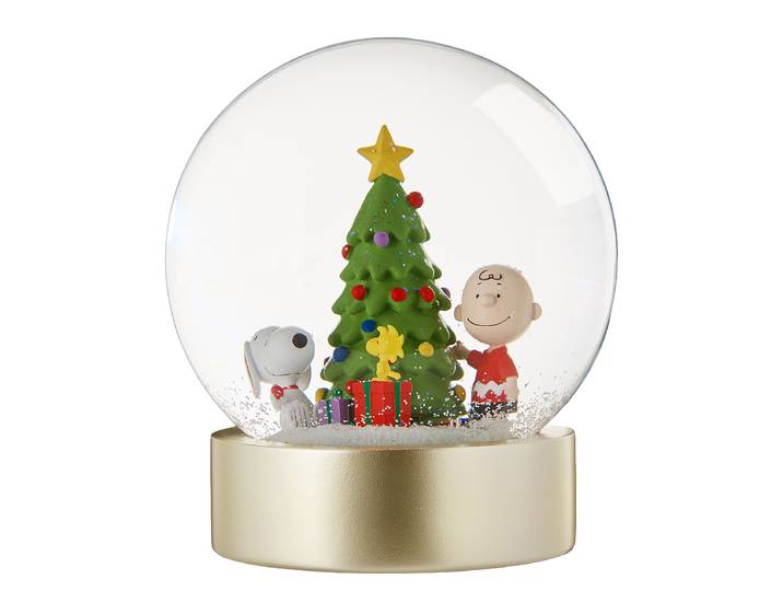 Schneekugel Snoopy & Charlie Ø 10cm Durchsichtig/Durchscheinend