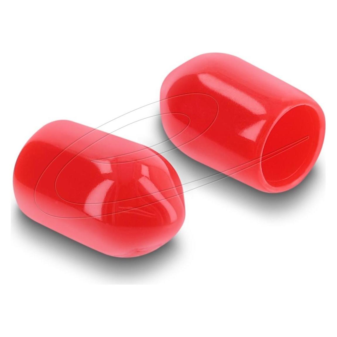 Delock Staubschutz für SMA Buchse 10 Stück Silikon rot (60912) (60912)
