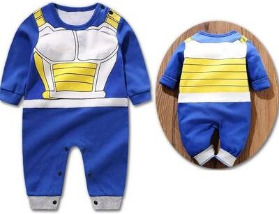 Uplift Essentials Baby Anime Inspired Romper Costume For Newborns And Toddlers 73 vegetta