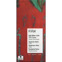 Vivani Edel Bitter Chili 70% Kakao bio