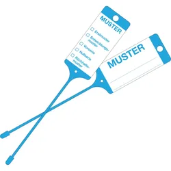 Eichner Warenanhänger 9219-00770 Muster blau 100 Stück