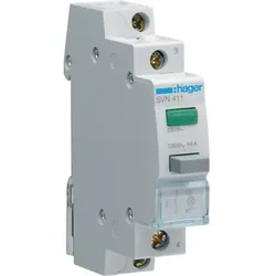 Hager Taster 1S grün,230VAC SVN411