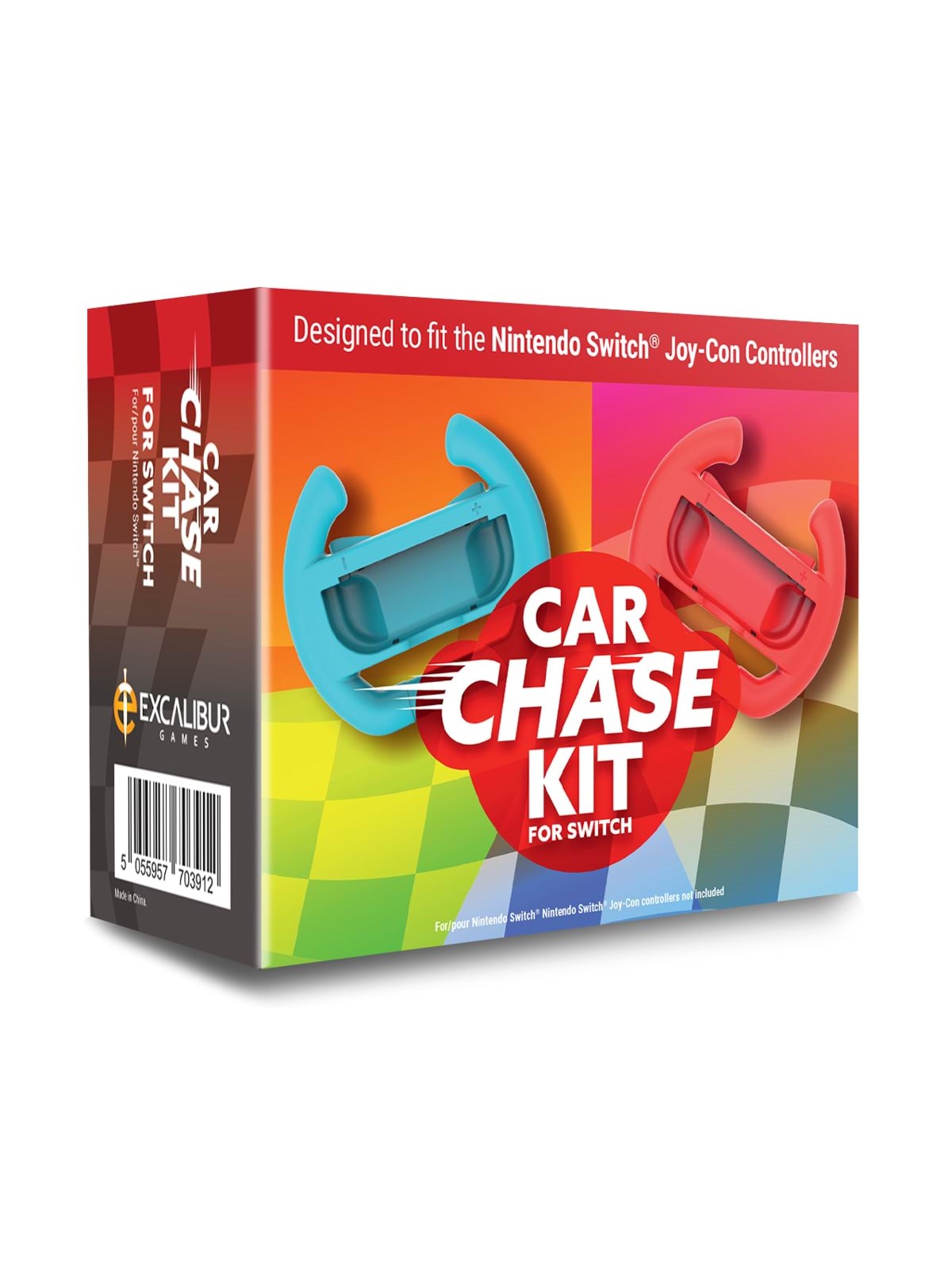 Excalibur Games Car Chase Kit - Miscellaneous Lenkrad - Nintendo Switch