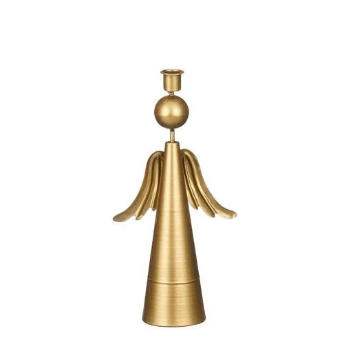 Mica Decorations Kerst kandelaar engel - goud