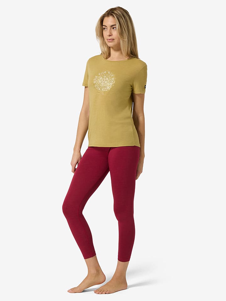 super.natural Trainingsshirt "Ornament" in Gelb - XS