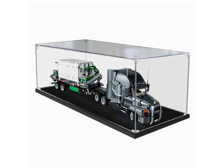CHIFENMS Acryl-Vitrine kompatibel mit Lego 42078 Schwerlastwagen, staubdichte Schaukasten (nur Gehäuse) (Lego-Sets sind nicht im Lieferumfang enthalten) (3 mm)