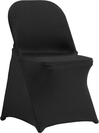 VEVOR Stretch Spandex klapstoelhoezen, 30 stuks, zwart