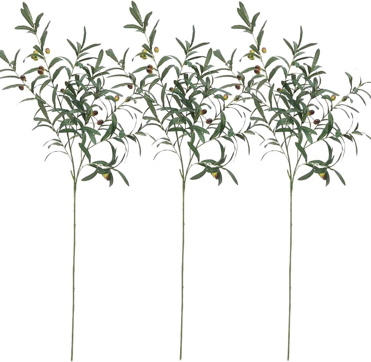 Kunstplant Olijftakken Groen - 99 cm