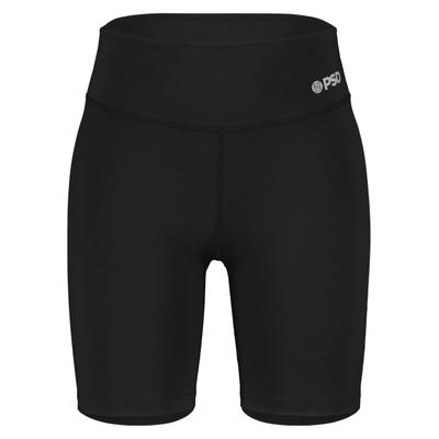 Radlerhose PSD "PSD BLK SLD PBKR", Damen, Gr. S, US-Größen, schwarz, 78% Polyester, 22% Elasthan, skinny fit, Hosen Radlerhose