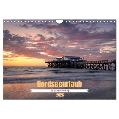 Nordseeurlaub in St. Peter-Ording (Wandkalender 2026 DIN A4 quer), CALVENDO Monatskalender
