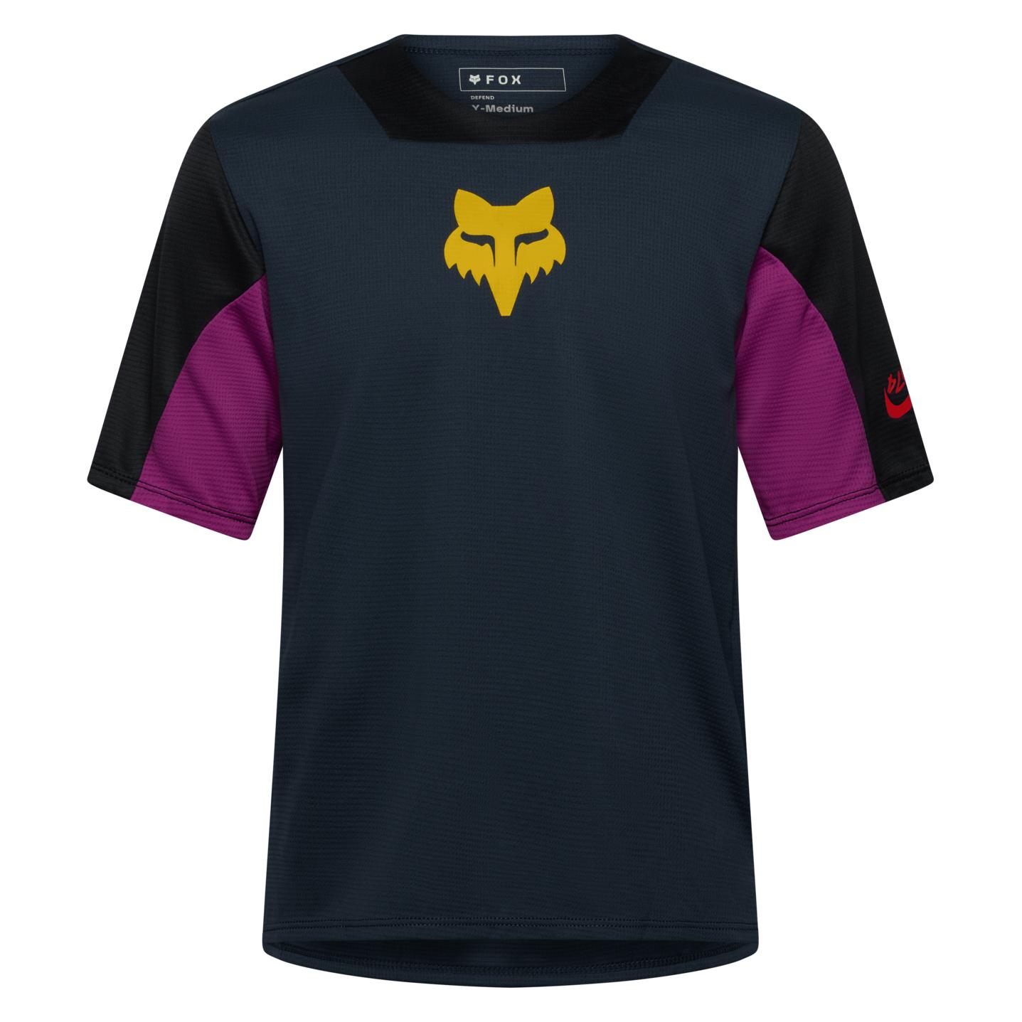 Fox Yth Defend Ss Jersey Creation (158) (65509133)