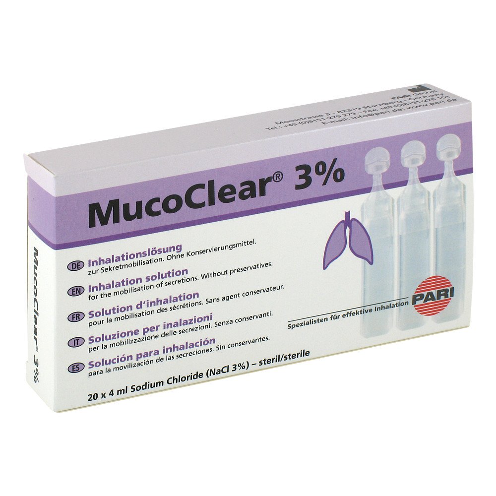 Pari GmbH Pharma -und Apothekenservice Mucoclear 3% Nacl Inhalationslösung 05737219