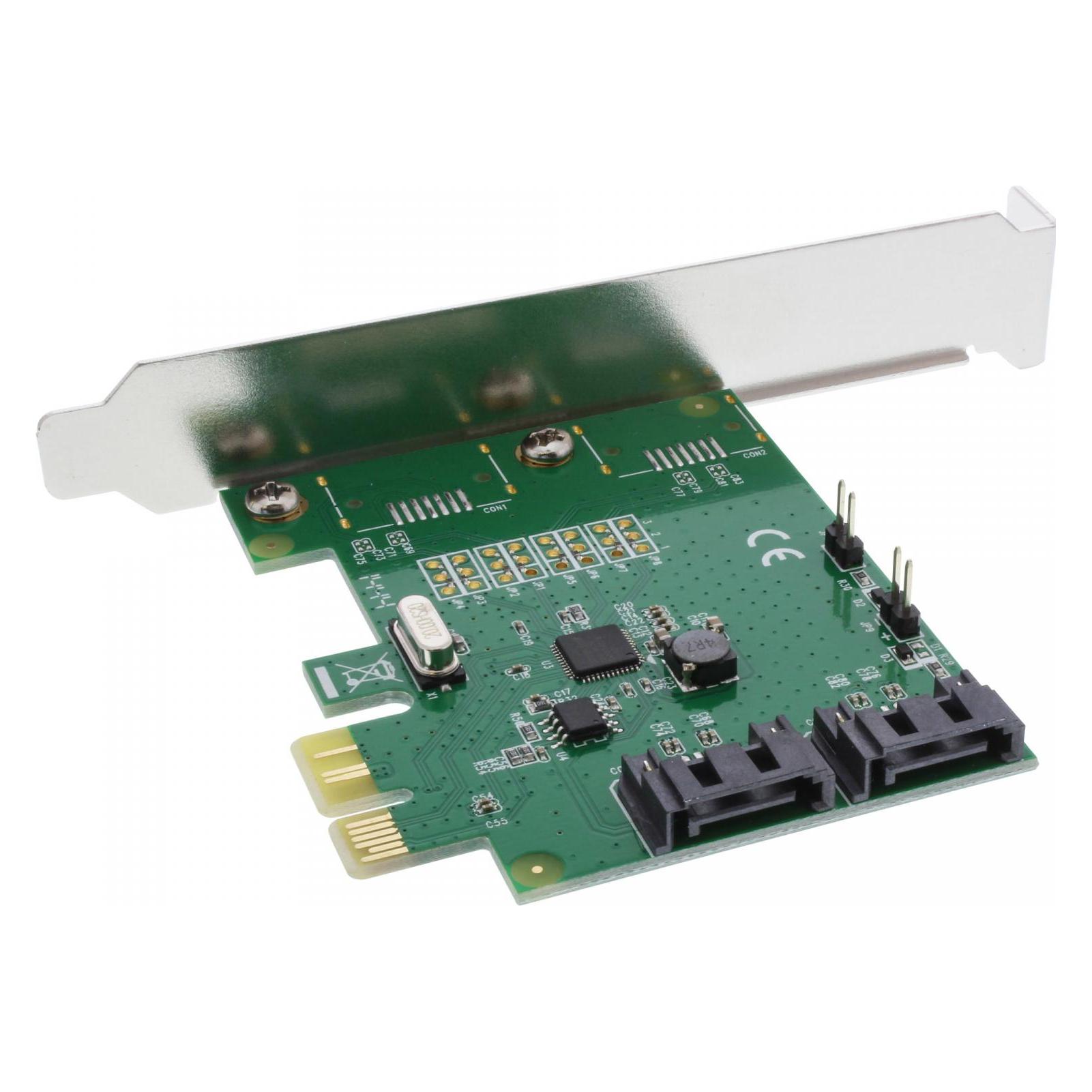 InLine Schnittstellenkarte 2-fach SATA 6Gb/s x1 PCIe 2.0 RAID 0/1/SPAN (76696C)