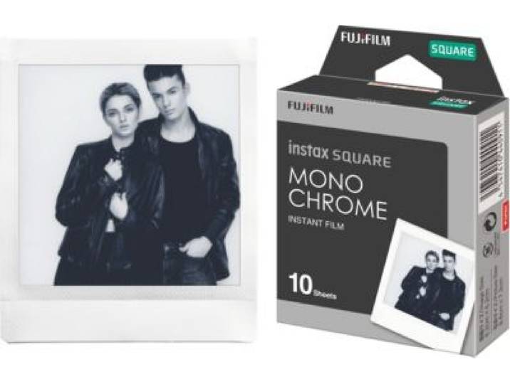Fujifilm - Papier Photo Instantané Film Instax Square Monochrome Ww1 (X10)