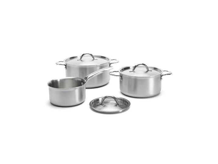 De Buyer Set de casseroles Alchimy de Buyer avec couvercle 6 pièces Acier inoxydable