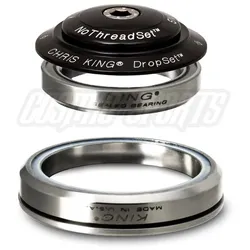 Chris King DropSet 5 Tapered Steuersatz IS42/28,6 | IS52/40 Edelstahl-Lager GripLock schwarz