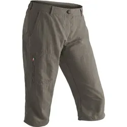 MAIER SPORTS Damen Caprihose Neckar, Größe 46 in Braun Braun