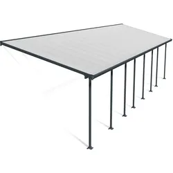 Palram - Canopia Aluminium Terrassenüberdachung Feria | Anthrazit | 295x1156x305 cm - Anthrazit