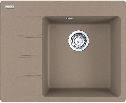 Franke Centro - Fragranit-Spüllbecken CNG 611-62 TL/7, 620x500 mm, Kaschmir 114.0637.437