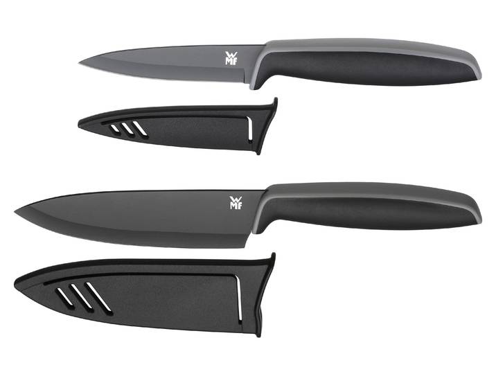 Allzweckmesser WMF Set 2-teilig Touch , schwarz, Stahl, Kochmesser, Allzweckmesser