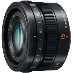 Panasonic Leica DG Summilux 15mm f/1.7 Asph. (Micro Four Thirds, Micro Four Thirds), Objektiv, Schwarz