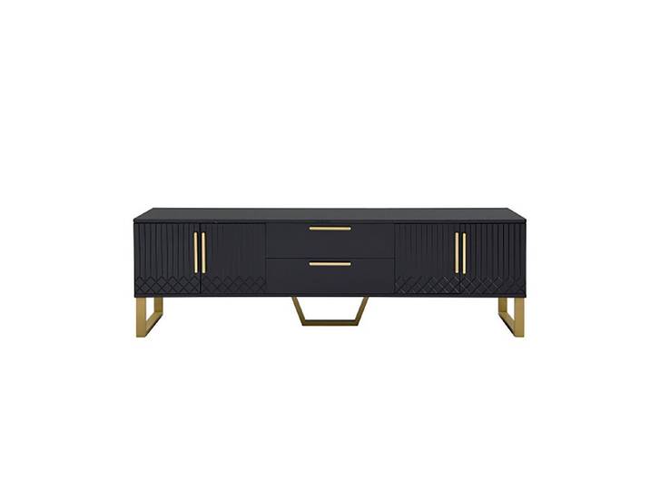 Celya TV-Schrank Hochglänzender TV-Schrank,H53.5/L170/T40 cm Tür mit gravierter Textur