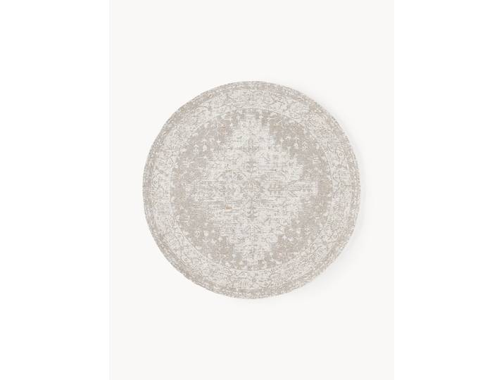 Tapis rond chenille tissé main Naples