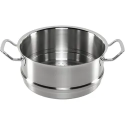 Fissler orig. Profi Collection 2 Dampfeinsatz 24 cm, Pfanne + Kochtopf, Silber