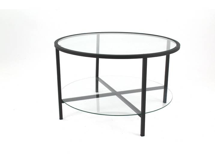 Concept Granada V Couchtisch Glas rund Schwarz