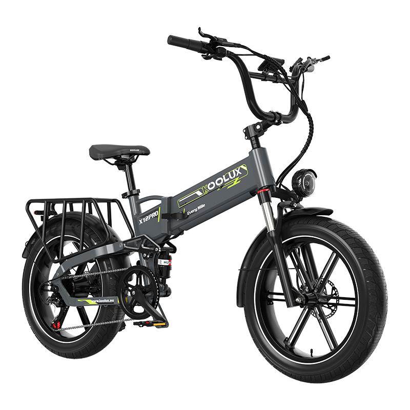 X12 PRO All-Terrain Faltbares E-Bike,48V 15Ah,25km/h,75N.m,20 Zoll,Shimano 7-Gang,120km
