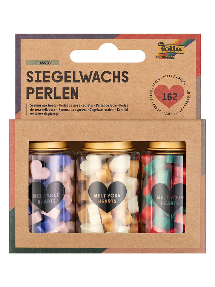 folia PAPER Siegelwachs-Perlen "Classic" - 162 Stück - ab 12 Jahren - onesize