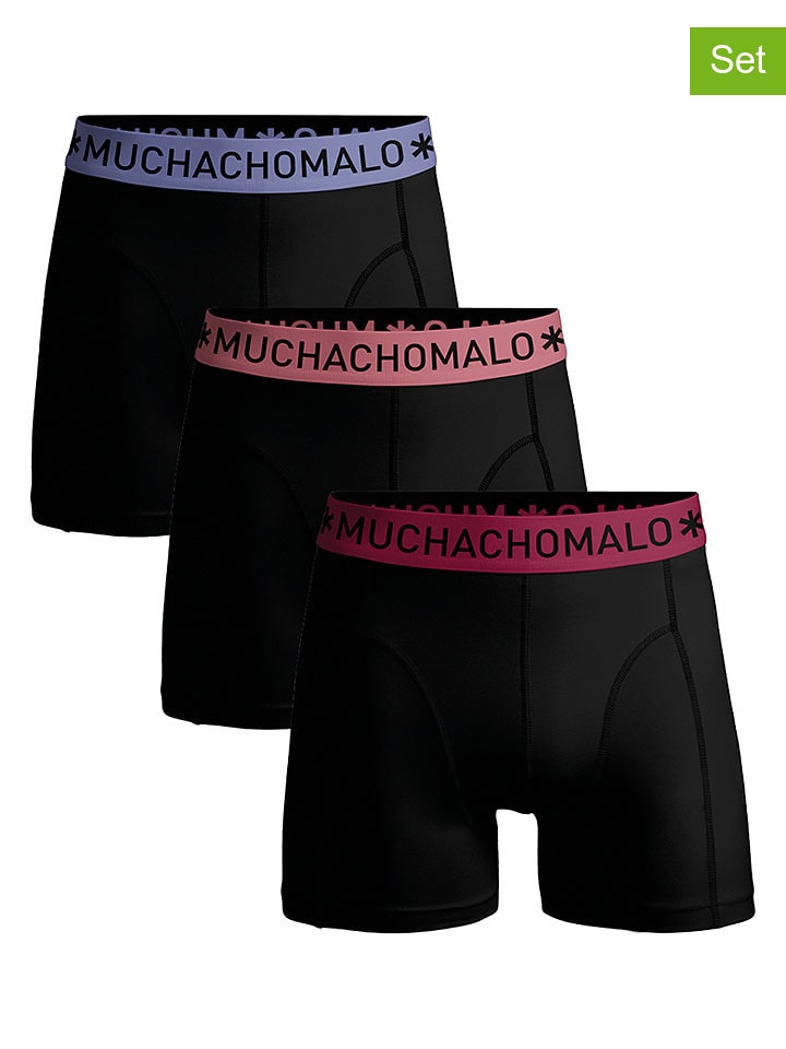 Muchachomalo 3er-Set: Boxershorts in Schwarz - XXL