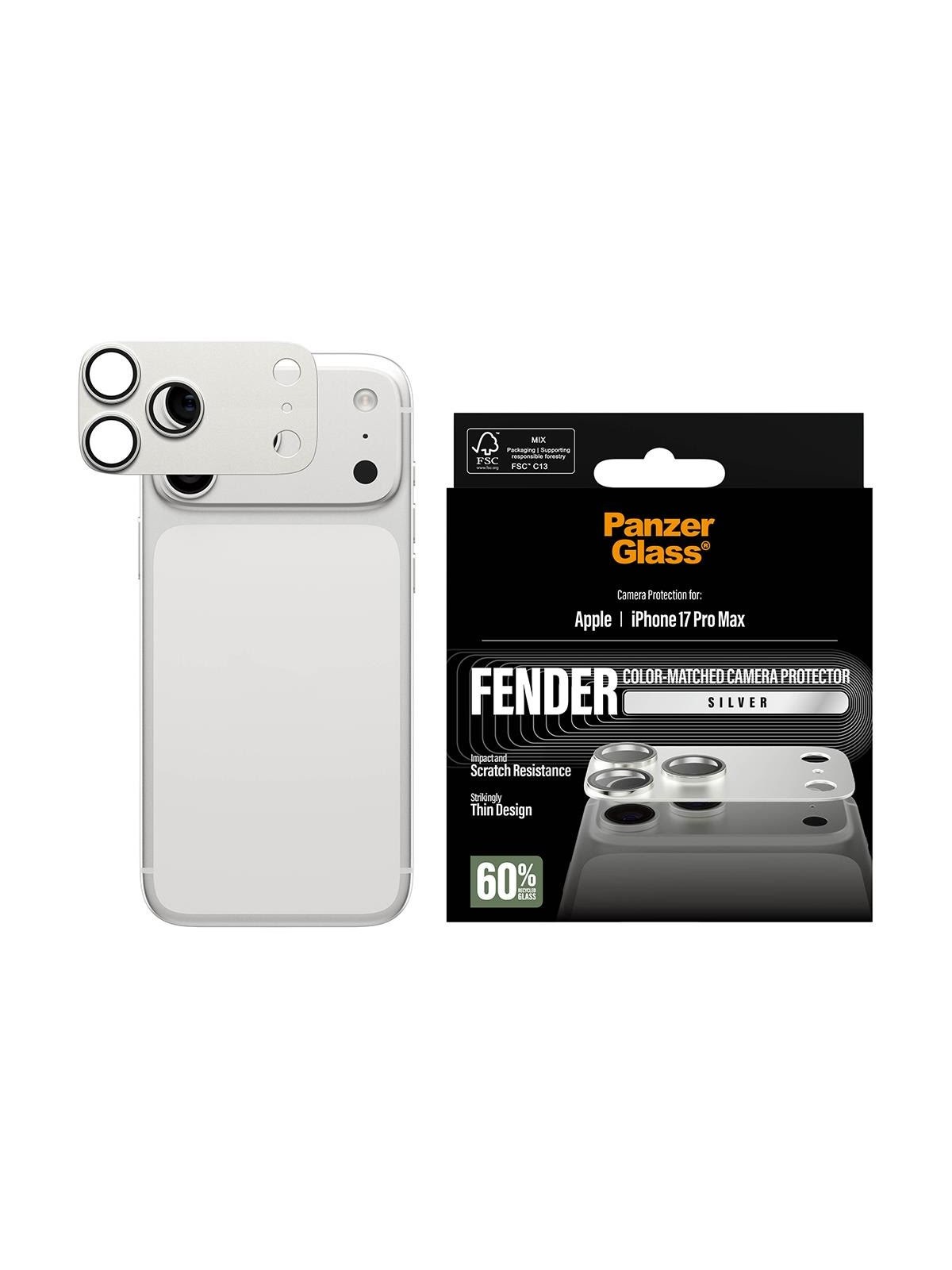 PanzerGlass Fender Camera Protector Silver iPhone 17 Pro Max