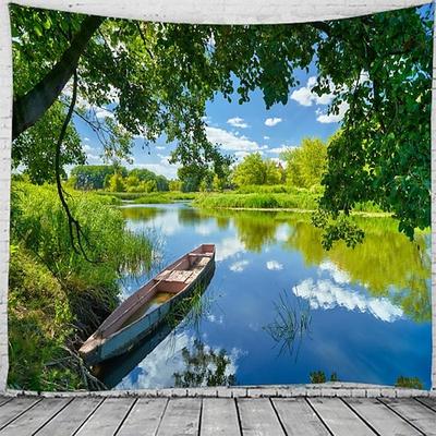 einzigartige landschaft große wandteppich kunst dekor decke vorhang hängen hause schlafzimmer wohnzimmer dekoration schöne aussicht aus dem fenster Wandtuch XXL Natur