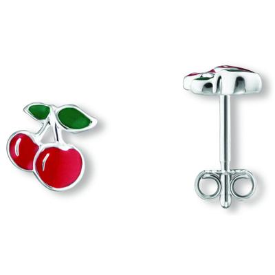 Paar Ohrstecker ONE ELEMENT "Kirsche Ohrringe Ohrstecker aus 925 Silber", silber, Ohrringe, Damen, Kinder, Silber 925 (Sterlingsilber), Symbolische Note – harmonisch gestaltet mit Liebe zum Detail