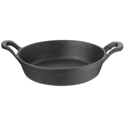 Olympia gusseiserne runde Servierpfanne mit Griffen 18cm