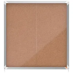 nobo Schaukasten, Schiebetür, Kork-Rückwand, 12 x DIN A4
