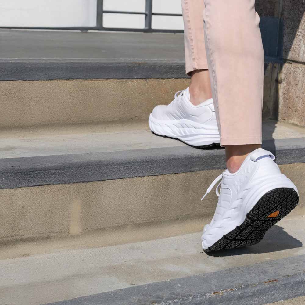 Hoka Bondi Sr Sneakers (Dame) - Frost/frost, 41 ⅓