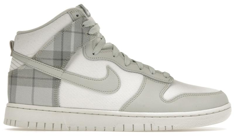 Nike Dunk High SE Tartan Plaid White Light Green - EU 44.5